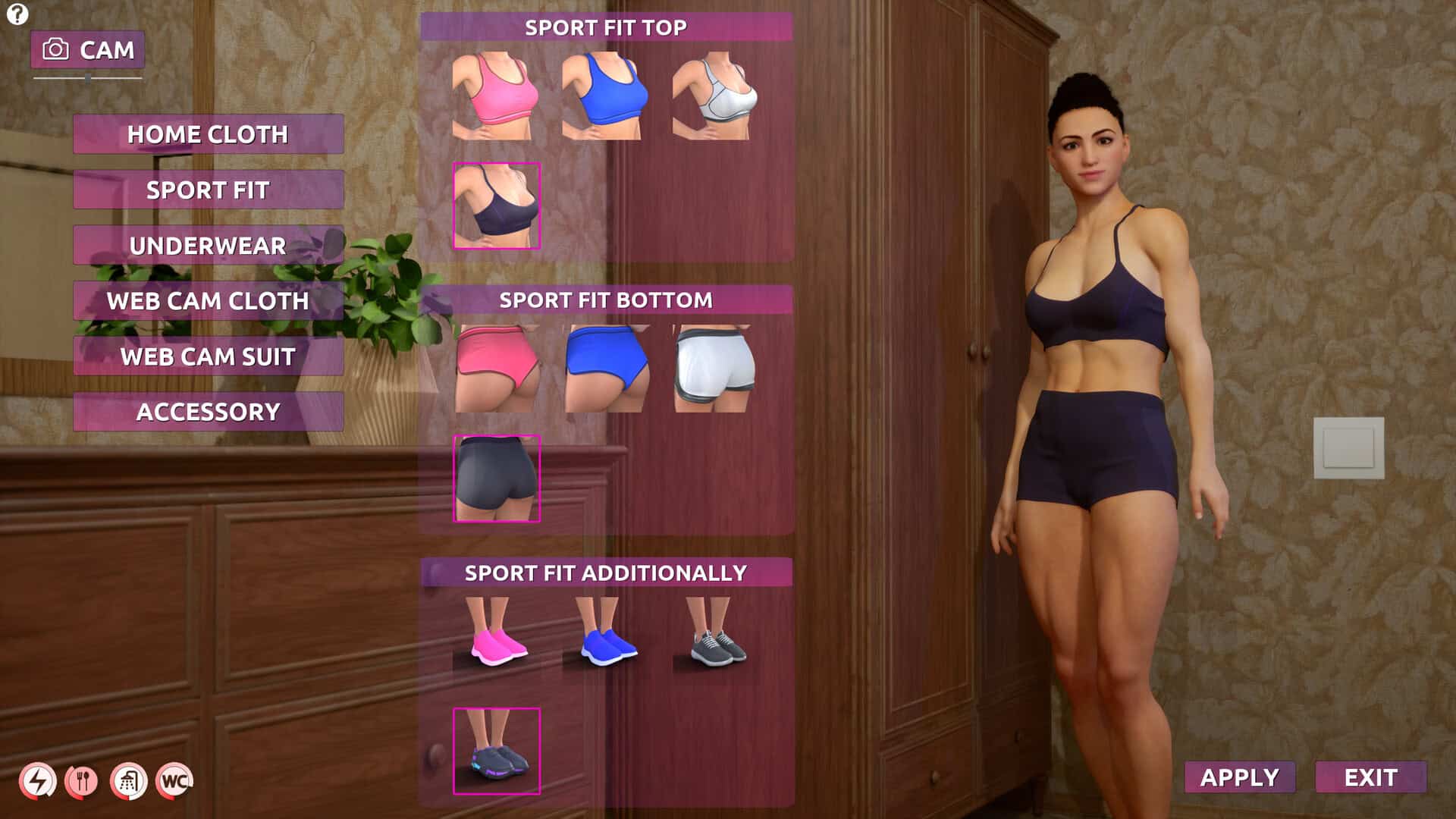 Heroine outfit-changing mechanic